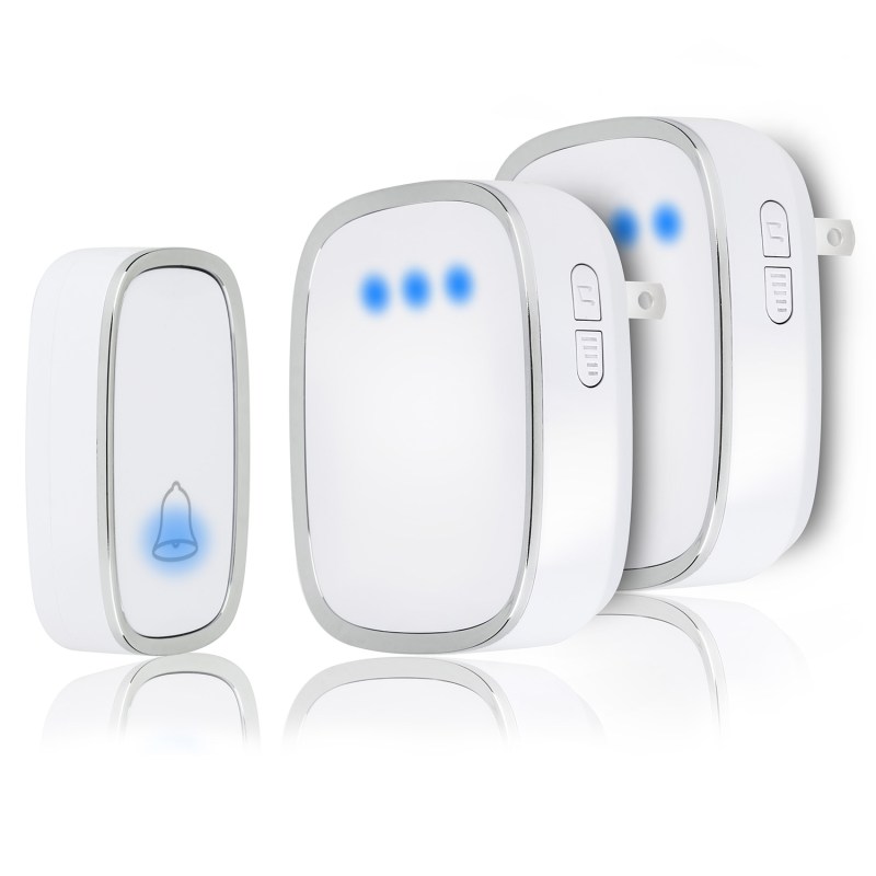 Wireless Doorbell, Waterproof Door Bells & Chimes with 36 Chimes 4 Level Volume 1000 Ft Long Range 18