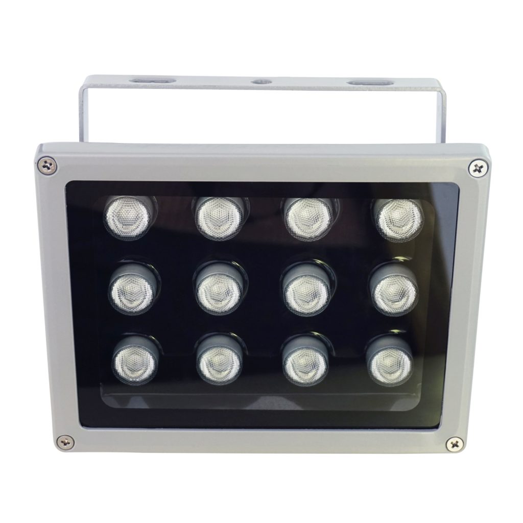 IR Illuminator 850nm 12-LEDs IR Infrared Light with Power Adapter for CCTV Camera (90 Degree) 15