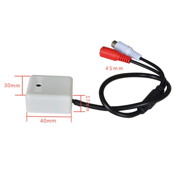 Adjustable Audio Pickup Microphone Sound Monitor Sensitivity Audio Monitoring For Surveillance Kits 3
