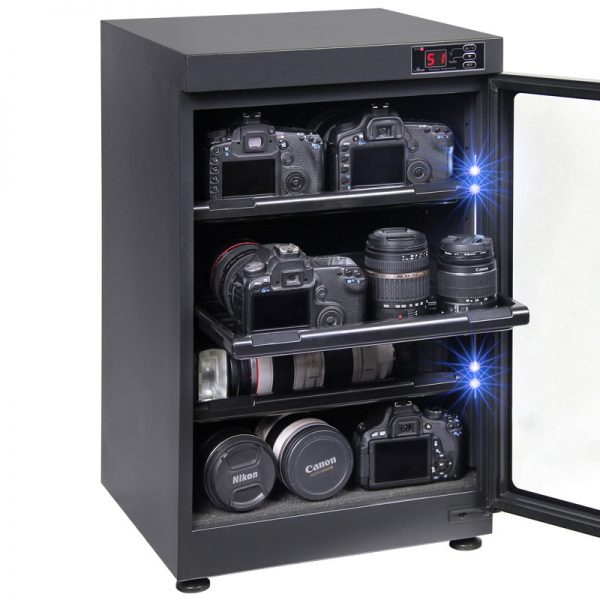 AUTENS 88L Digital Control Dehumidify Dry Cabinet Box DSLR Lens Camera Equipment Storage 5