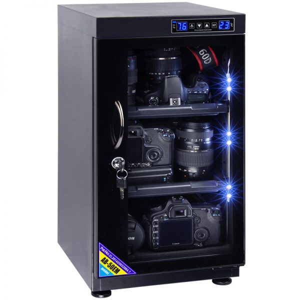 AUTENS 50L Touch Screen Camera Dehumidifying Dry Cabinet Storage Box for DSLR Camera Lens