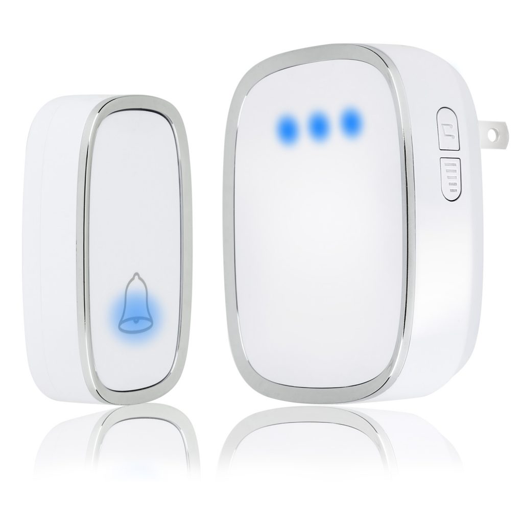 Wireless Doorbell, Waterproof Door Bells & Chimes with 36 Chimes 4 Level Volume 1000 Ft Long Range 1 Wireless Doorbell, Waterproof Door Bells & Chimes with 36 Chimes 4 Level Volume 1000 Ft Long Range 1