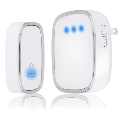 Wireless Doorbell, Waterproof Door Bells & Chimes with 36 Chimes 4 Level Volume 1000 Ft Long Range
