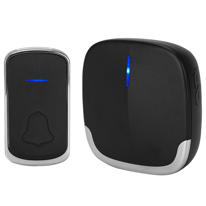 Wireless Doorbell Black for Home Classroom Business, 58 Melodies, 5 Levels Volume, 850 Ft Range 17