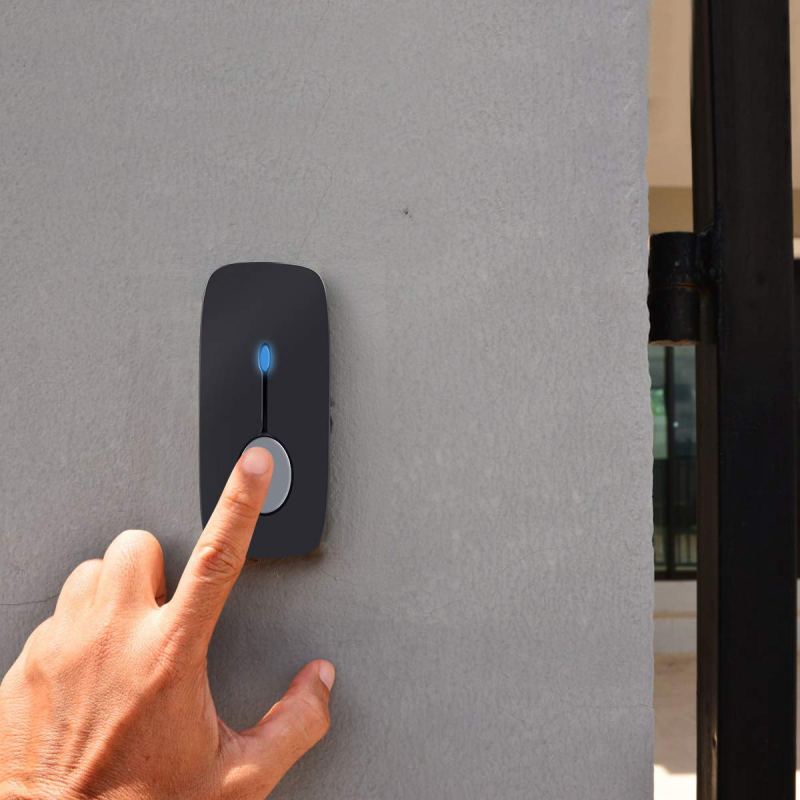 Wireless Doorbell Chime Kit Black with 4 Volume Level 52 Melodies Chimes 850ft Range 23 Wireless Doorbell Chime Kit Black with 4 Volume Level 52 Melodies Chimes 850ft Range 23