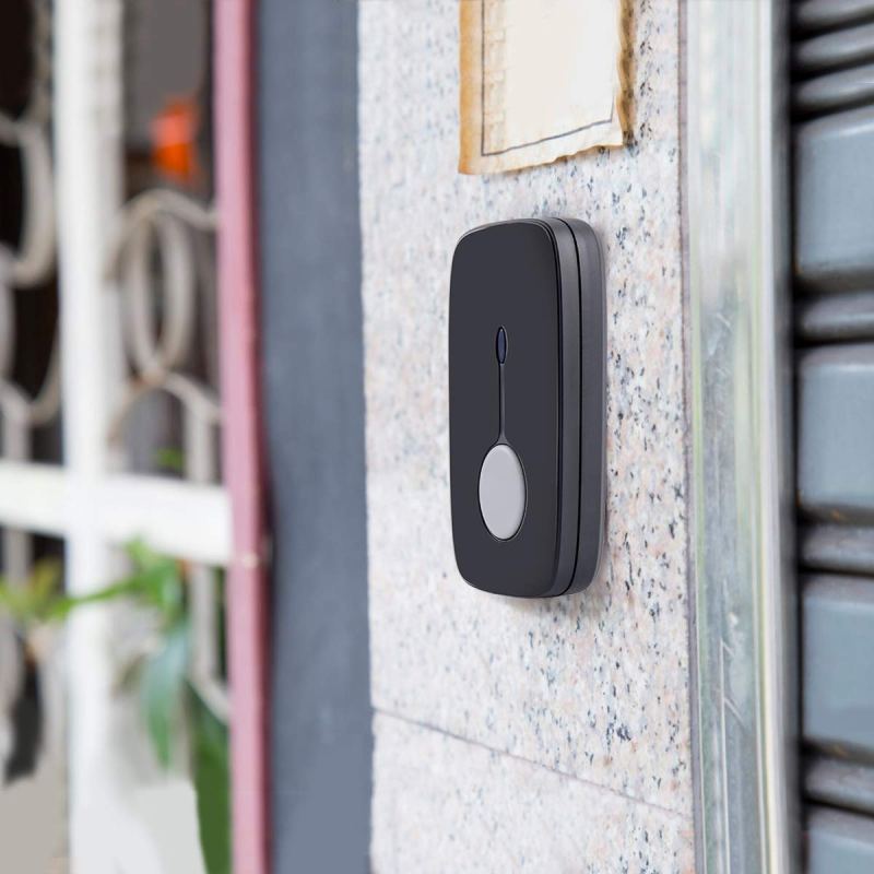 Wireless Doorbell Chime Kit Black with 4 Volume Level 52 Melodies Chimes 850ft Range 24 Wireless Doorbell Chime Kit Black with 4 Volume Level 52 Melodies Chimes 850ft Range 24
