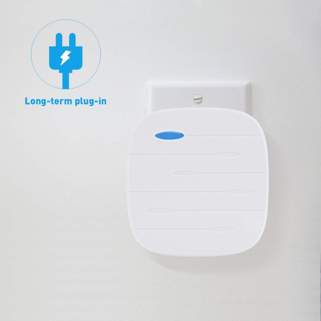 Wireless Doorbell Chime Kit White with 4 Volume Level 52 Melodies Chimes 850ft Range 21
