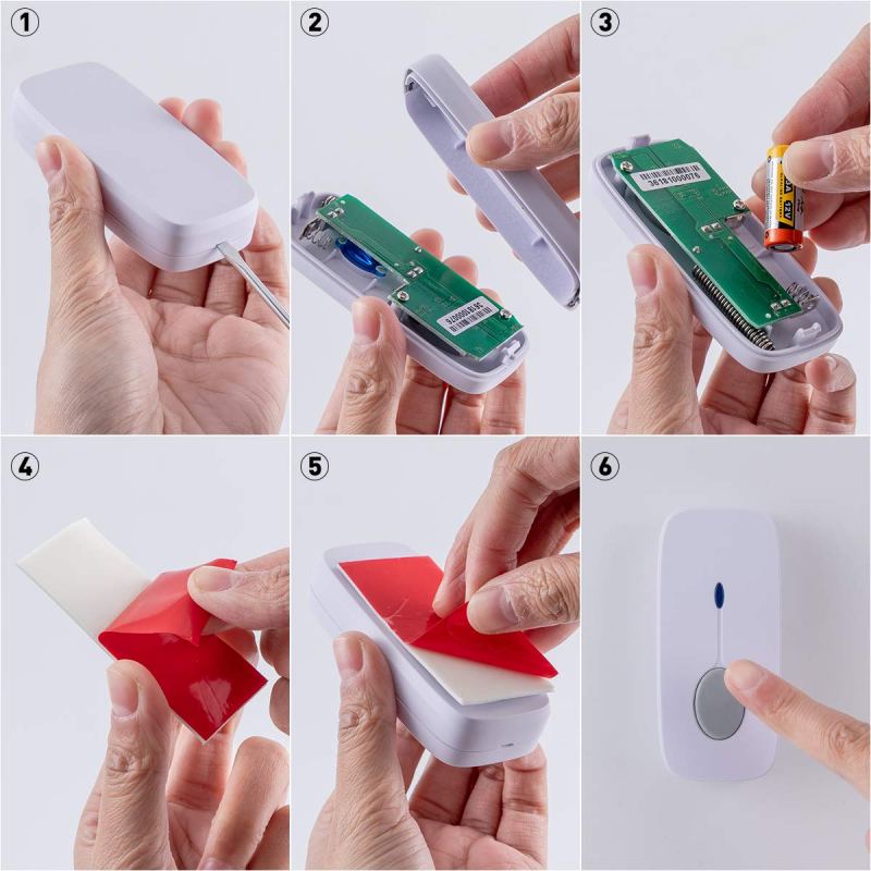Wireless Doorbell Chime Kit White with 4 Volume Level 52 Melodies Chimes 850ft Range 22 Wireless Doorbell Chime Kit White with 4 Volume Level 52 Melodies Chimes 850ft Range 22