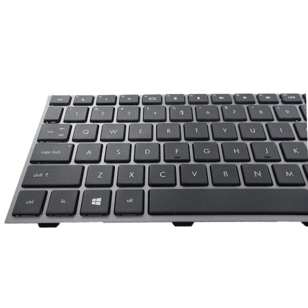 Replacement Keyboard for HP Probook 4540s 4545s Laptop Silver Grey Frame 3