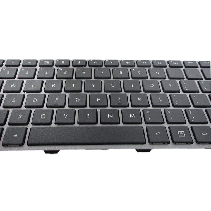 Replacement Keyboard for HP Probook 4540s 4545s Laptop Silver Grey Frame 14