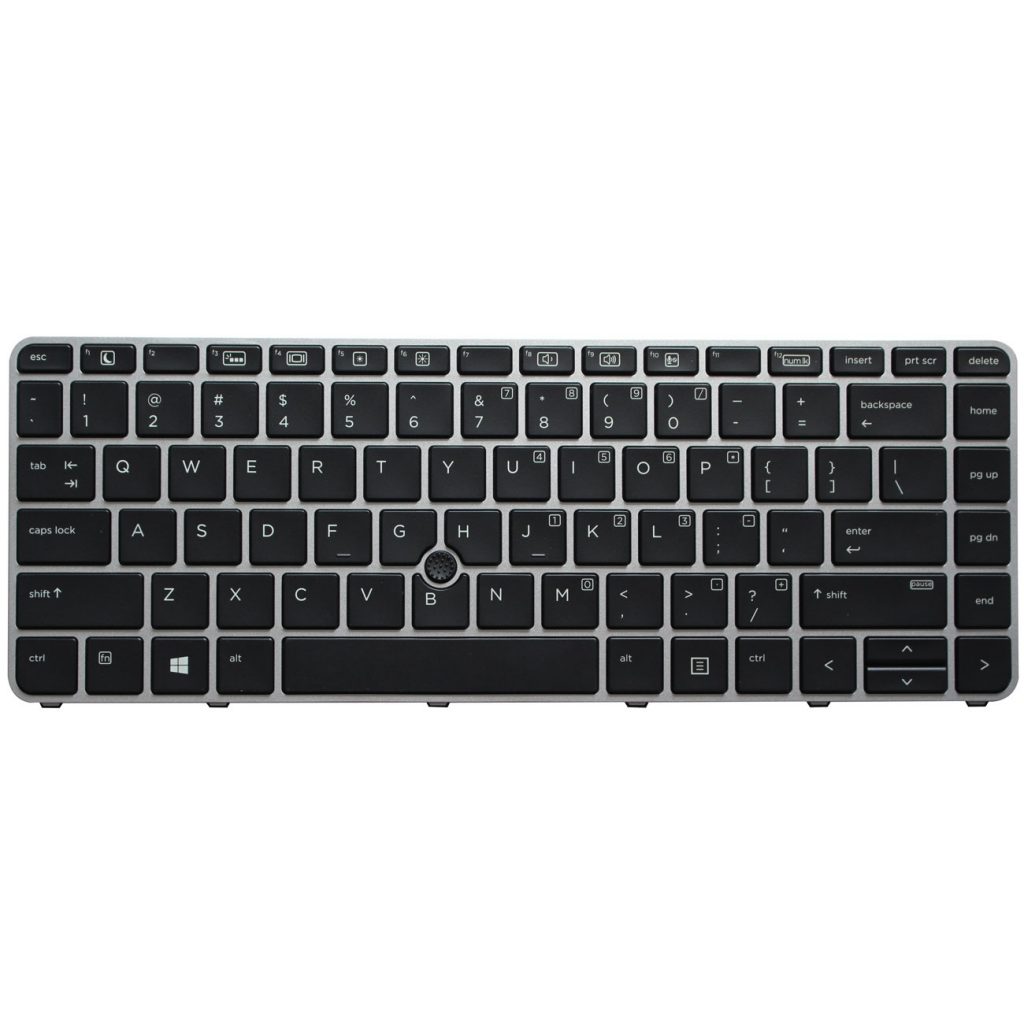 Replacement Keyboard for HP EliteBook 745 G3 / 745 G4 / 840 G3 / 840 G4 / 848 G3 Laptop with Pointer Silver Frame 1 Replacement Keyboard for HP EliteBook 745 G3 / 745 G4 / 840 G3 / 840 G4 / 848 G3 Laptop with Pointer Silver Frame 1