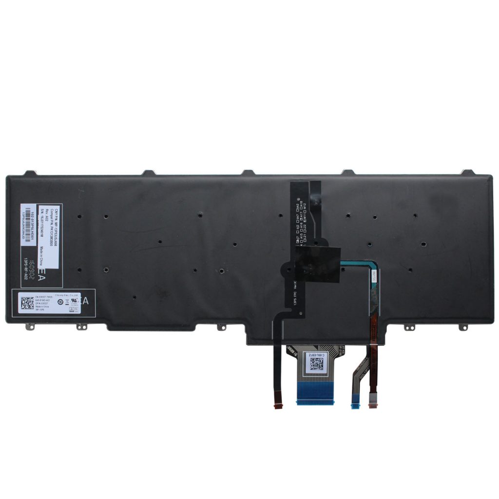 Replacement Keyboard for Dell Latitude E5550 E5570 / Precision 3510 3520 7510 7520 7710 7720 Laptop with Pointer No Frame 12