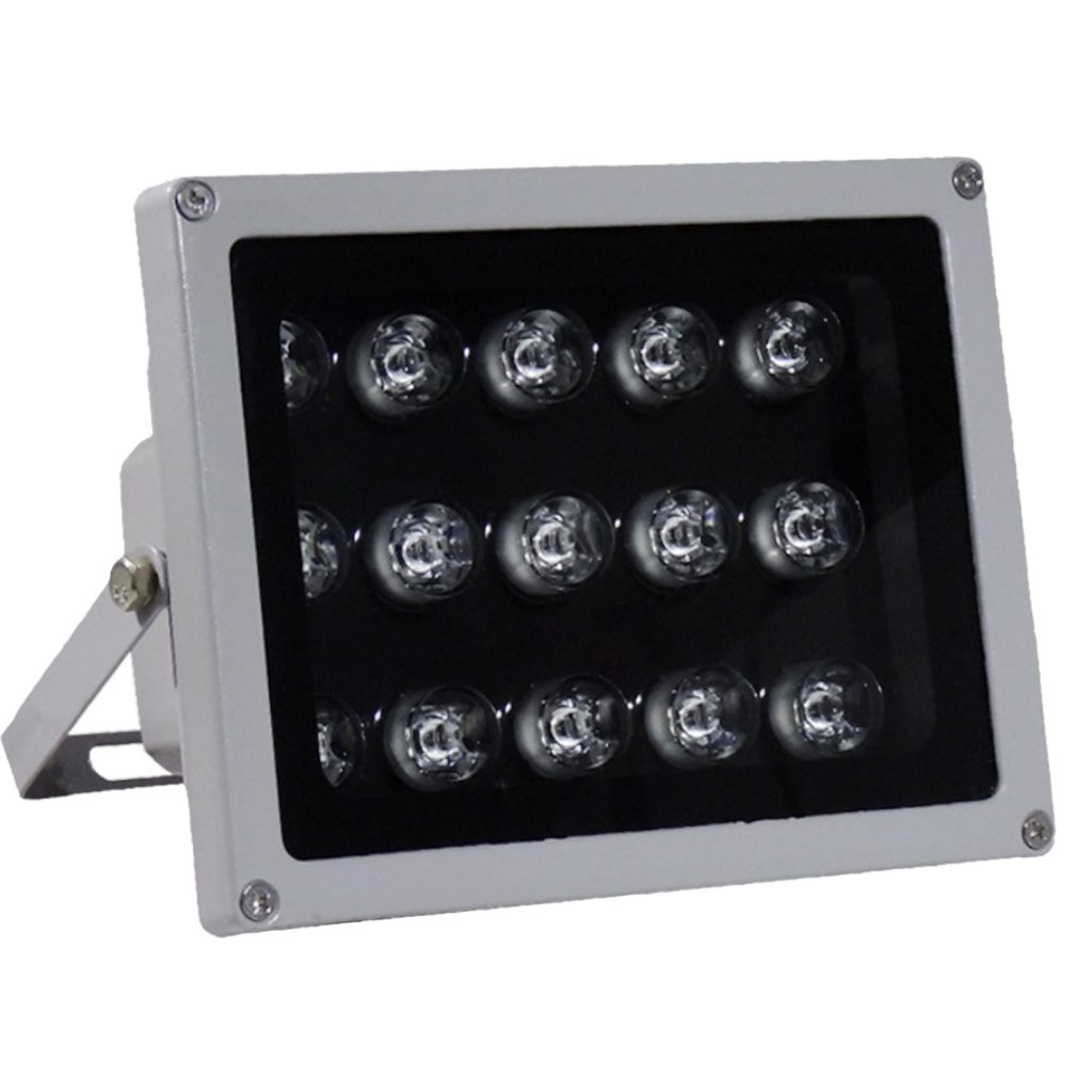 IR Illuminator 850nm 15-LED IR Infrared Light with Power Adapter for CCTV Camera (90 Degree) 1 IR Illuminator 850nm 15-LED IR Infrared Light with Power Adapter for CCTV Camera (90 Degree) 1