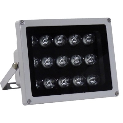 IR Illuminator 850nm 15-LED IR Infrared Light with Power Adapter for CCTV Camera (30 Degree)