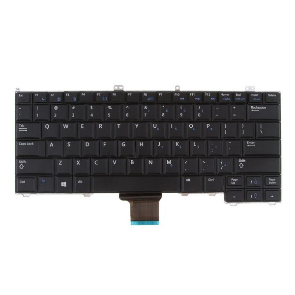 Replacement Keyboard for Dell Latitude E7240 E7440 Laptop No Pointer