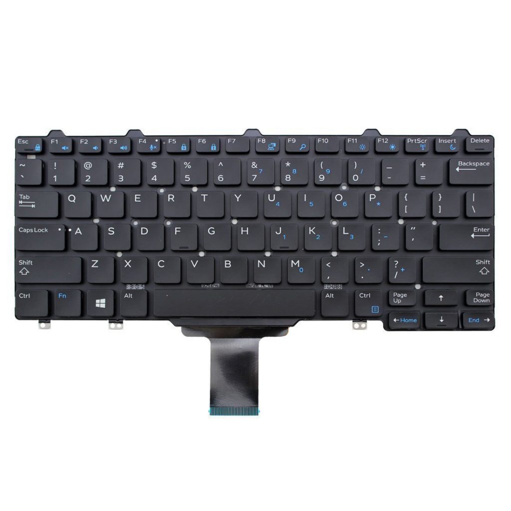Replacement Keyboard for Dell Latitude E7250 E7270 E5250 E5270 Laptop No Frame 9