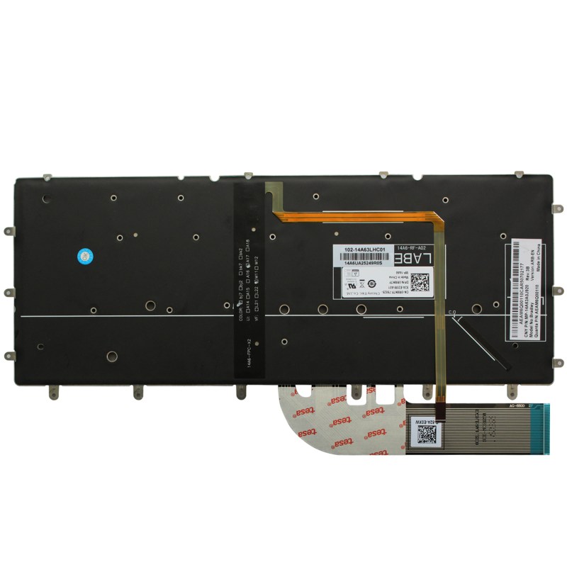Replacement Keyboard for Dell XPS 13 9343 9350 9360 / Inspiron 13 7347 7348 7352 / Inspiron 15 7547 7548 Laptop No Frame 6
