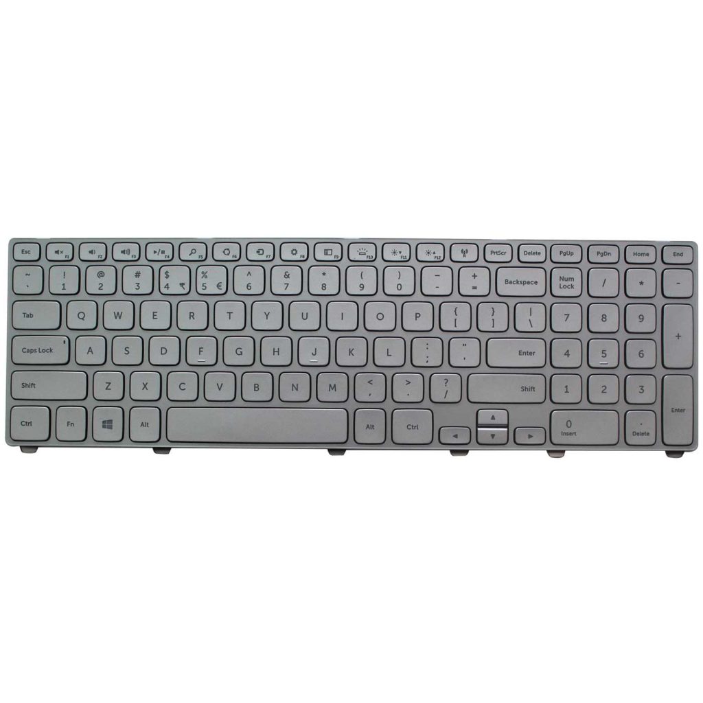 Replacement Keyboard for Dell Inspiron 17 7000 Series 7737 7746 Laptop Silver 5