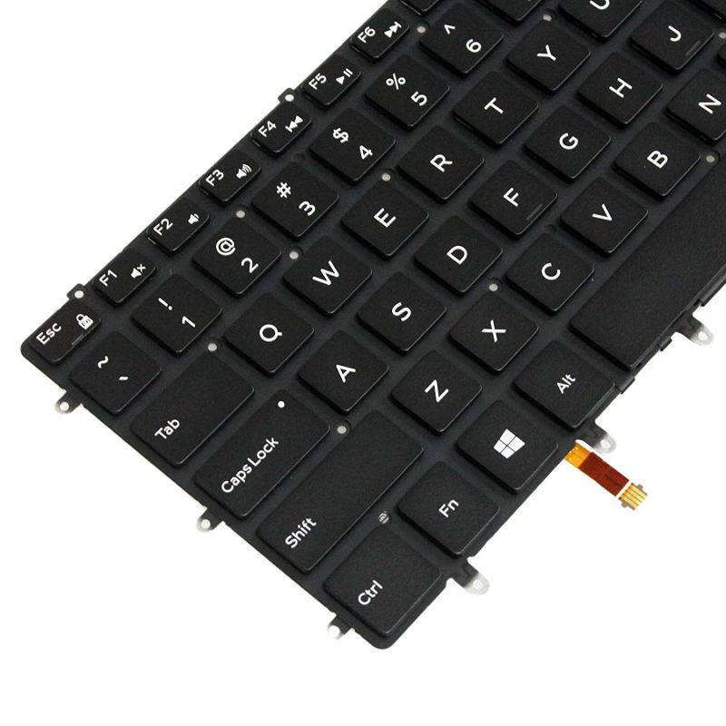 Replacement Keyboard for Dell XPS 15 9550 9560 9570 7590 / Inspiron 7558 7568 / Precision 5510 5520 5530 5540 Laptop No Frame 13