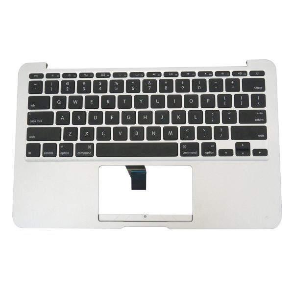 Replacement US Keyboard Compatible for MacBook Air A1465 11" 2012 Year Top Case with Silver C Shell (No Trackpad)