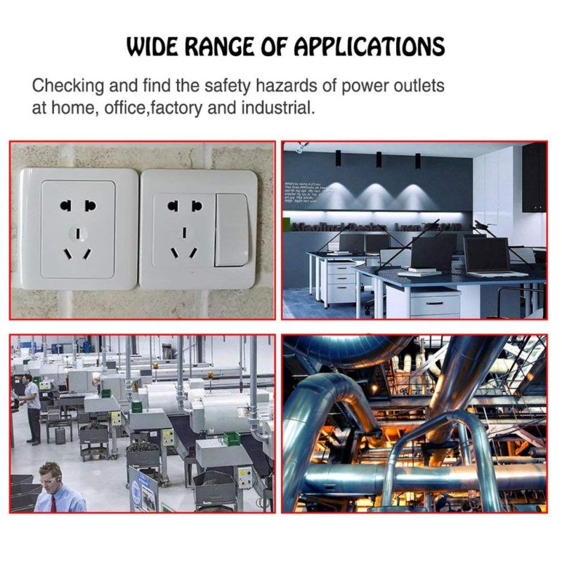 Socket Tester Plug Circuit Analyzer Power Socket Electric Circuit Polarity Voltage Detector 19