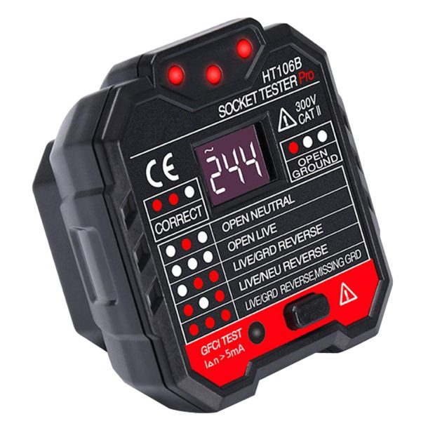 Socket Tester Plug Circuit Analyzer Power Socket Electric Circuit Polarity Voltage Detector