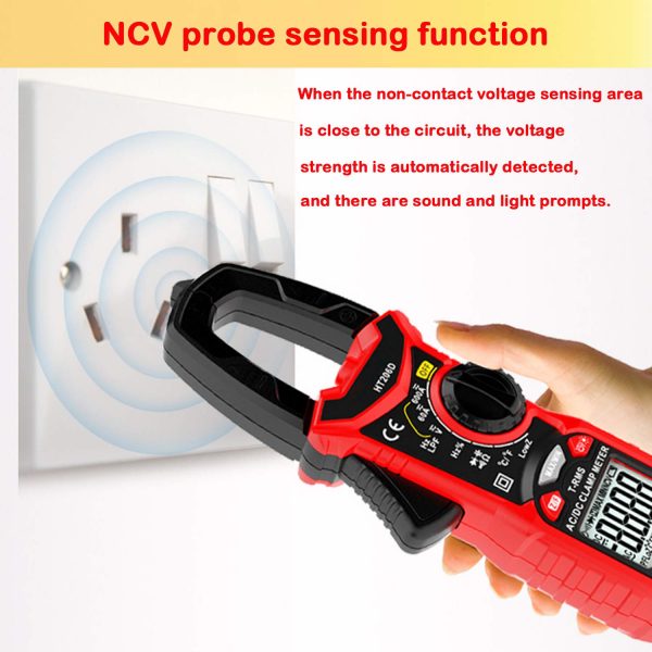 Digital Clamp Meter 6000 Counts True RMS Auto Range NCV AC / DC Current Voltage Resistance Capacitance Frequency Tester 7