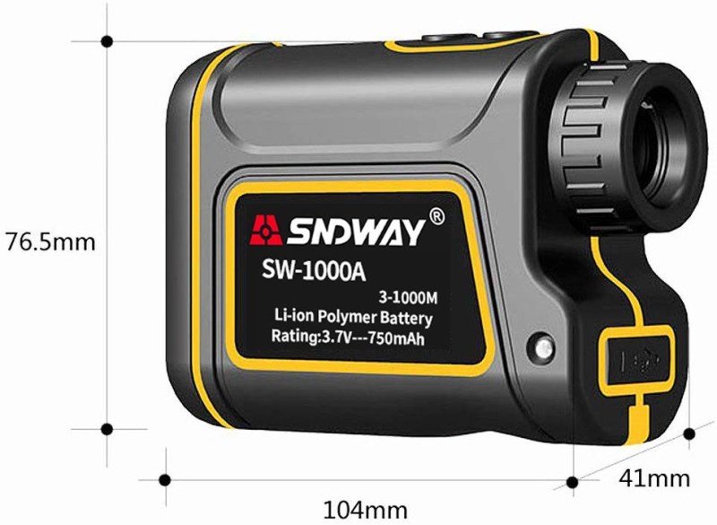 Telescope Laser Rangefinder Golf Rangefinder 7 Times Measurement Range Finder with Flagpole Locking Speed Scanning for Golf and Hunting, IP54 Waterproof 20