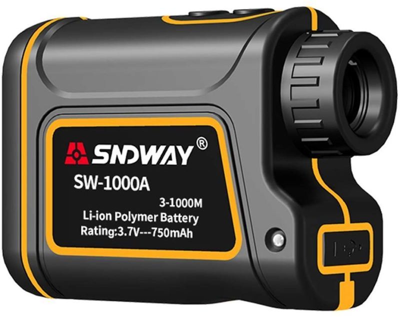 Telescope Laser Rangefinder Golf Rangefinder 7 Times Measurement Range Finder with Flagpole Locking Speed Scanning for Golf and Hunting, IP54 Waterproof 15
