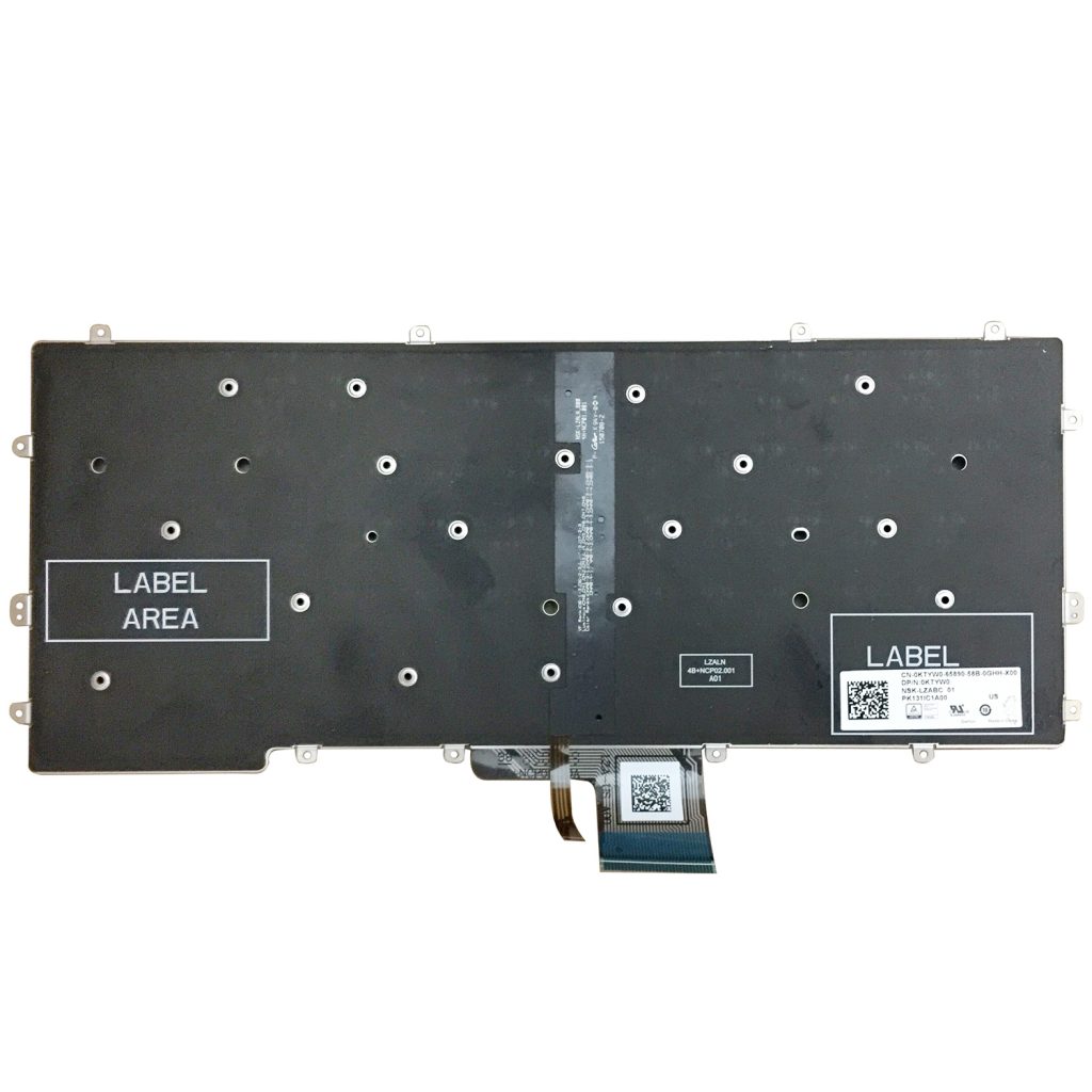 Replacement Keyboard for Dell Latitude E7370 7370 Laptop No Frame 6