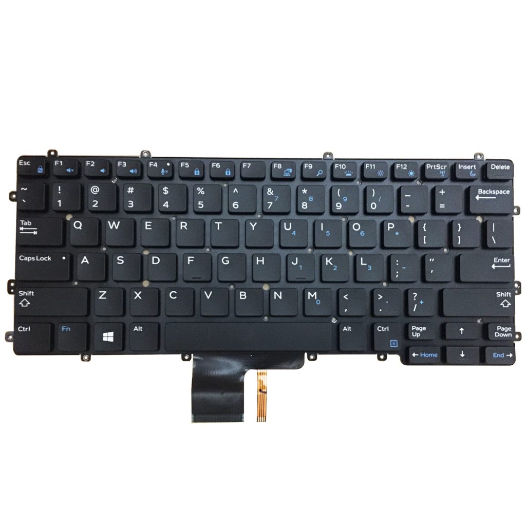 Replacement Keyboard for Dell Latitude E7370 7370 Laptop No Frame 5