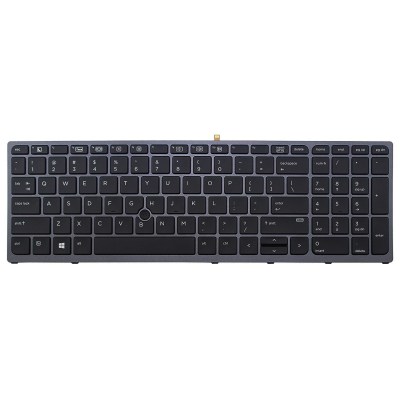 Replacement Keyboard for HP Zbook 15 G3 / 17 G3 Laptop with Pointer