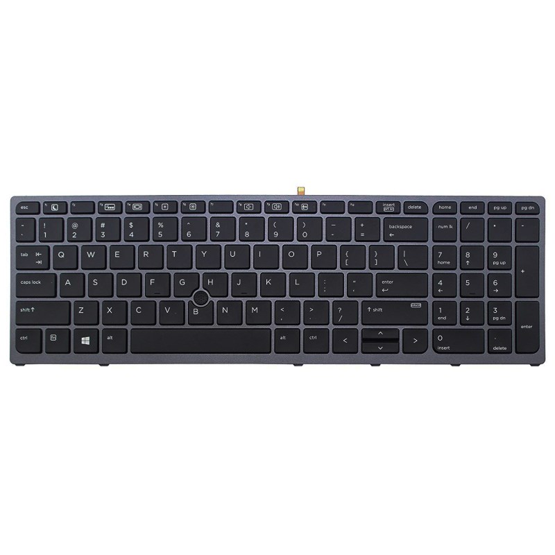 Replacement Keyboard for HP Zbook 15 G3 / 17 G3 Laptop with Pointer 5