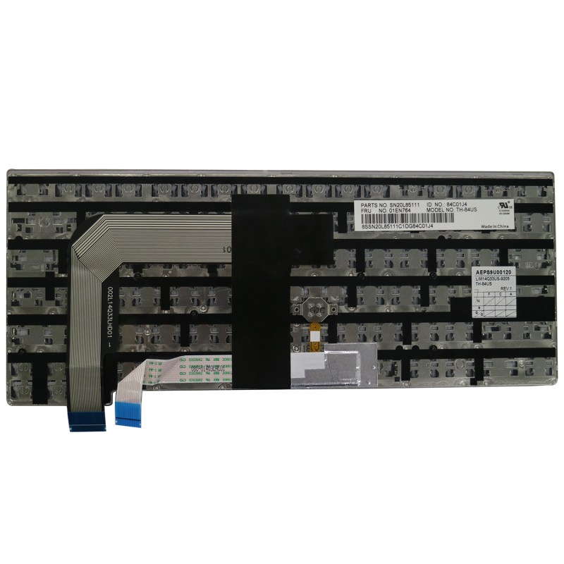 Replacement Keyboard for Lenovo ThinkPad T460s T470s (Not Fit T460 T460p T470 T470p) / New S2 Laptop Silver Frame (6 Fixing Screws) 14