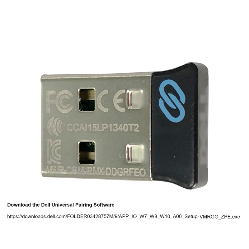Universal Pairing USB Receiver for Dell WM527 WM514 KM714 KM717 WM326 WK636P Wireless Keyboard and Mouse 2