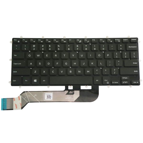 Replacement Keyboard for Dell Inspiron 7368 7370 7373 7375 7378 7460 7466 7467 7560 7569 7570 7572 7573 7579 Laptop No Frame