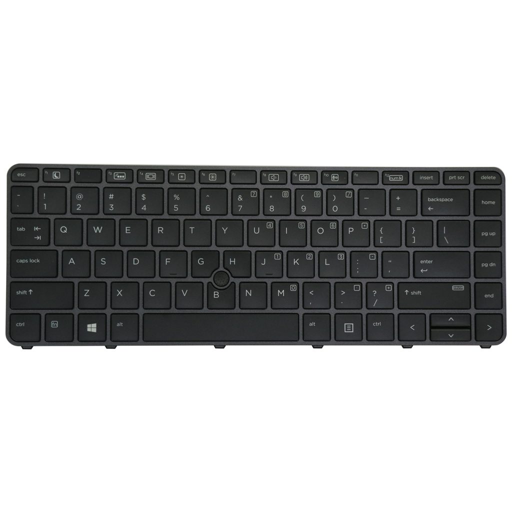 Replacement Keyboard for HP EliteBook 745 G3 / 745 G4 / 840 G3 / 840 G4 / 848 G3 Laptop with Pointer Black 9
