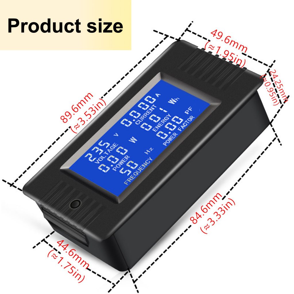 AC Digital Meter AC 80-260V 100A Current Voltage Power Energy Panel Monitor Detector LCD Digital Display Ammeter Voltmeter Multimeter with Split Core Current Transformer CT 4 AC Digital Meter AC 80-260V 100A Current Voltage Power Energy Panel Monitor Detector LCD Digital Display Ammeter Voltmeter Multimeter with Split Core Current Transformer CT 4