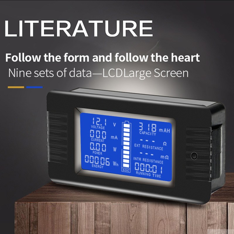 DC Battery Monitor Meter with LCD Display,0-200V 0-300A Voltage Current Power Energy Impedance Resistance Capacity Multimeter Ammeter Voltmeter Digital Tester with 300A Shunt 3 DC Battery Monitor Meter with LCD Display,0-200V 0-300A Voltage Current Power Energy Impedance Resistance Capacity Multimeter Ammeter Voltmeter Digital Tester with 300A Shunt 3