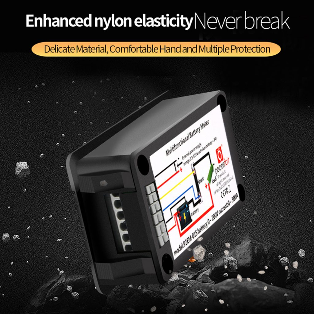 DC Battery Monitor Meter with LCD Display,0-200V 0-300A Voltage Current Power Energy Impedance Resistance Capacity Multimeter Ammeter Voltmeter Digital Tester with 300A Shunt 4