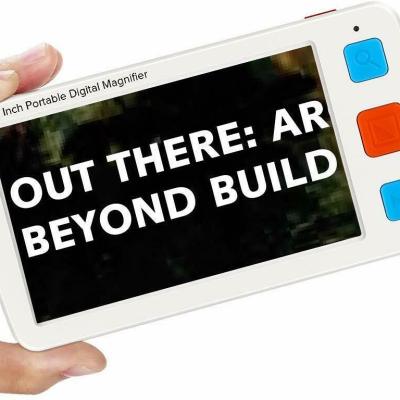 5.0 Inch Portable Digital Magnifier Handheld Electronic Reading Aid 4X-32X for Low Vision