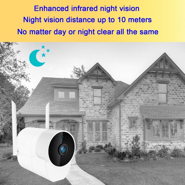 3MP Bullet Camera Two-Way Talk Waterproof Outdoor Security IR Camera with Motion Detection 7