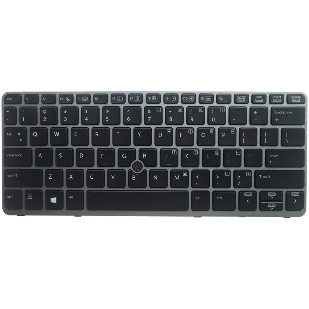 Replacement Keyboard for HP EliteBook 720 G1 / 720 G2 / 725 G1 / 725 G2 / 820 G1 / 820 G2 Laptop with Pointer Backlight 11