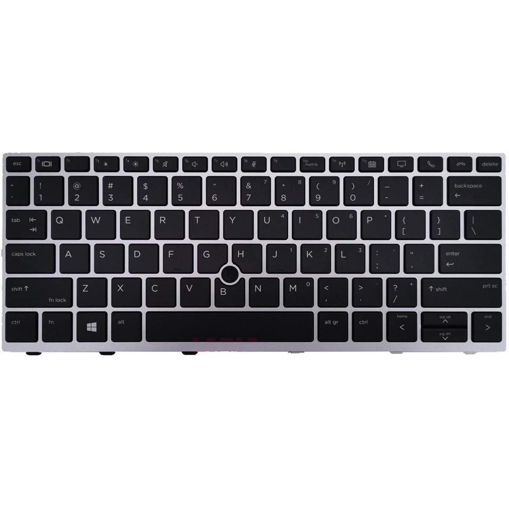 Replacement Keyboard for HP EliteBook 730 G5 / 735 G5 / 735 G6 / 830 G5 / 830 G6 / 836 G5 Laptop Silver Frame with Pointer 9 Replacement Keyboard for HP EliteBook 730 G5 / 735 G5 / 735 G6 / 830 G5 / 830 G6 / 836 G5 Laptop Silver Frame with Pointer 9