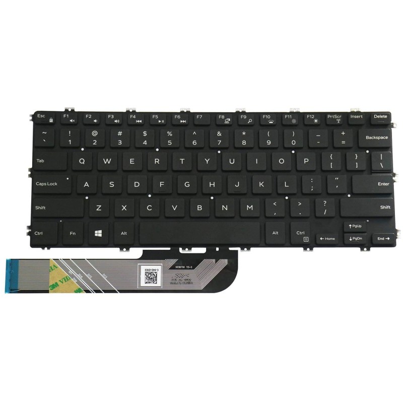 Replacement Keyboard for Dell Inspiron 5480 5481 5482 5485 5488 5491 5580 5582 5585 5591 7386 7580 7586 Laptop No Frame 5