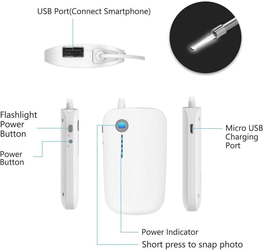 Teslong Otoscope 4.3mm HD Inspection Camera, Ear Microscope, 6 Adjustable LED Lights Works with iPhone, iPad & Android 6 Teslong Otoscope 4.3mm HD Inspection Camera, Ear Microscope, 6 Adjustable LED Lights Works with iPhone, iPad & Android 6