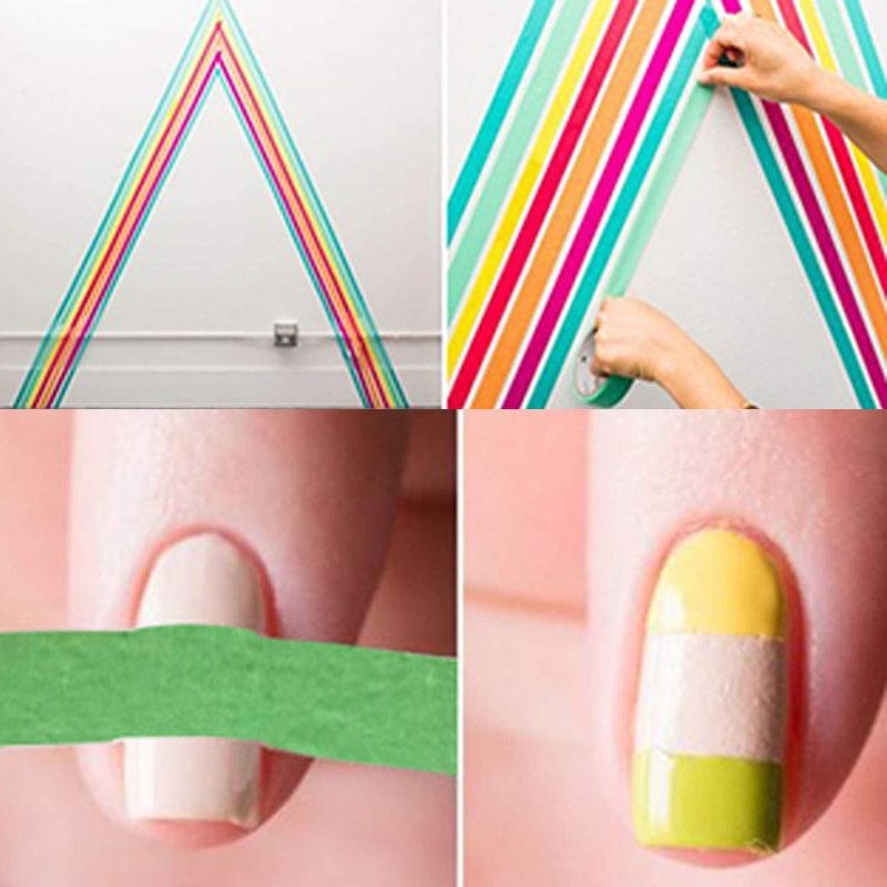 Colored Masking Tape 6 Pack 1 Inch x 13 Yards (2.4cm X 12m) Colorful Paper DIY Decorative Stickers Tape Fun Rainbow Masking Tapes 6 Colored Masking Tape 6 Pack 1 Inch x 13 Yards (2.4cm X 12m) Colorful Paper DIY Decorative Stickers Tape Fun Rainbow Masking Tapes 6