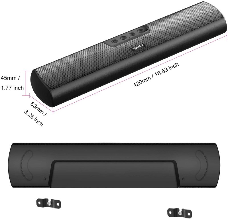Bluetooth 5.0 Computer Speakers Wireless Mini Portable 20W Bluetooth Speaker for PC Cellphone Desktop Tablet Laptop TV Aux Connection Wall Mountable 7 Bluetooth 5.0 Computer Speakers Wireless Mini Portable 20W Bluetooth Speaker for PC Cellphone Desktop Tablet Laptop TV Aux Connection Wall Mountable 7