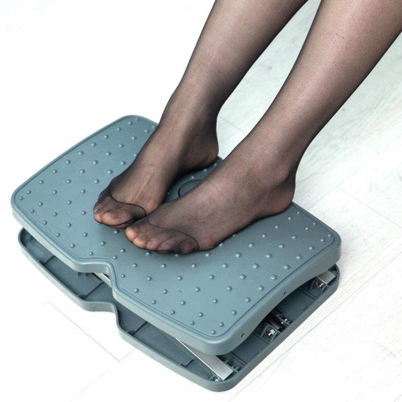 5 Pieces Adjustable Footrest Under Desk Support Footstool Ergonomic Foot Rest 16.5“ x 11.4“ with Massage Textured Surface 7 5 Pieces Adjustable Footrest Under Desk Support Footstool Ergonomic Foot Rest 16.5“ x 11.4“ with Massage Textured Surface 7