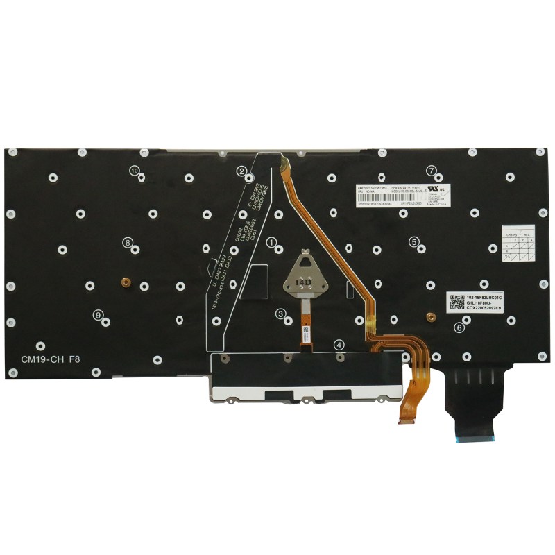 Replacement Keyboard for Lenovo ThinkPad X1 Carbon Gen 7 / X1 Yoga Gen 4 2019 Year, X1 Carbon Gen 8 / X1 Yoga Gen 5 2020 Year Laptop 6